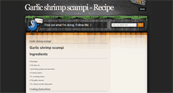 Desktop Screenshot of garlicshrimpscampi.blogspot.com