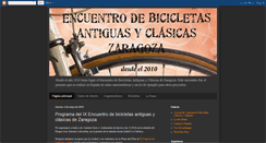 Desktop Screenshot of encuentrodezaragozadebicicletas.blogspot.com