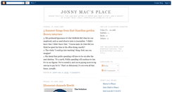 Desktop Screenshot of jonnymacsplace.blogspot.com