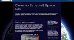 Desktop Screenshot of derechoyespacio.blogspot.com