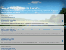 Tablet Screenshot of ecolog-international.blogspot.com