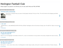 Tablet Screenshot of heslingtonfc.blogspot.com