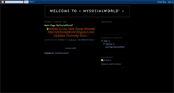 Desktop Screenshot of mysocialworld.blogspot.com