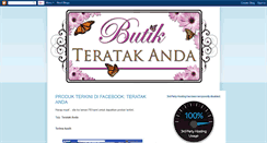 Desktop Screenshot of butikteratakanda.blogspot.com