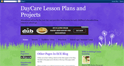 Desktop Screenshot of ecelessonplans.blogspot.com