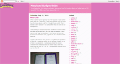 Desktop Screenshot of mdbudgetbride.blogspot.com