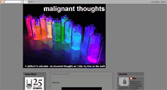 Desktop Screenshot of malignanthoughts.blogspot.com