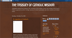 Desktop Screenshot of catholictreasury.blogspot.com