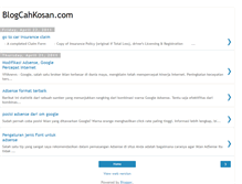 Tablet Screenshot of blogcahkosan.blogspot.com