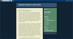 Desktop Screenshot of marielleinafrica.blogspot.com
