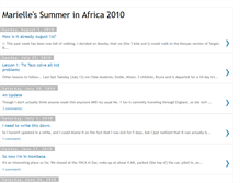 Tablet Screenshot of marielleinafrica.blogspot.com