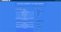 Desktop Screenshot of eternityinourheart.blogspot.com