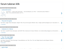 Tablet Screenshot of forum-tukeran-klik.blogspot.com