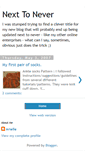 Mobile Screenshot of next-to-never.blogspot.com