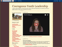 Tablet Screenshot of courageousyouthleadership.blogspot.com