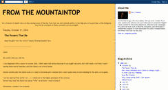 Desktop Screenshot of fromthemountaintop.blogspot.com