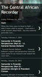 Mobile Screenshot of centralafricanrecorder.blogspot.com