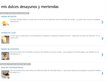 Tablet Screenshot of misdulcesdesayunosymeriendas.blogspot.com