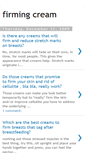 Mobile Screenshot of firming-cream.blogspot.com