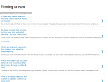 Tablet Screenshot of firming-cream.blogspot.com