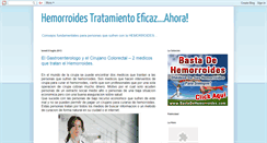 Desktop Screenshot of hemorroidestratamientoeficaz.blogspot.com