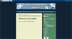Desktop Screenshot of penisadvice.blogspot.com
