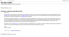 Desktop Screenshot of onthecommontable.blogspot.com