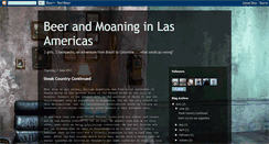 Desktop Screenshot of beerandmoaninginlasamericas.blogspot.com