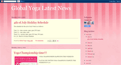 Desktop Screenshot of globalyogalatestnews.blogspot.com