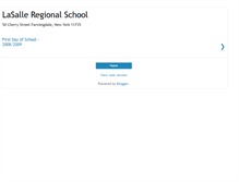 Tablet Screenshot of lasalleregionalschool.blogspot.com