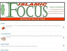 Tablet Screenshot of islamicfocus.blogspot.com