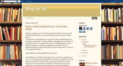 Desktop Screenshot of angmananalaysay.blogspot.com