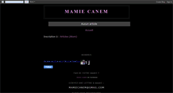 Desktop Screenshot of mamiecanem.blogspot.com