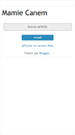 Mobile Screenshot of mamiecanem.blogspot.com