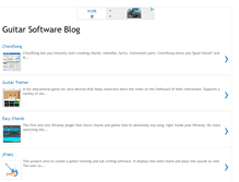 Tablet Screenshot of guitarsoftwareblog.blogspot.com