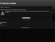 Tablet Screenshot of elnucleocelularbiol.blogspot.com