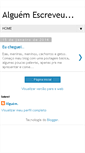 Mobile Screenshot of alguemescreveu.blogspot.com