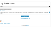 Tablet Screenshot of alguemescreveu.blogspot.com