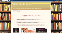 Desktop Screenshot of mestresilenciosos.blogspot.com