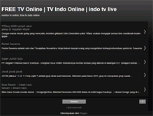 Tablet Screenshot of indotelevisi.blogspot.com