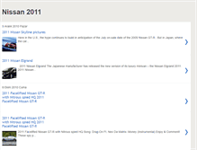 Tablet Screenshot of nissan2011.blogspot.com