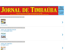 Tablet Screenshot of jornaldetimbauba.blogspot.com