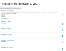 Tablet Screenshot of losdulcesrecuerdosdemivida.blogspot.com