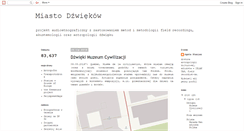 Desktop Screenshot of miastodzwiekow.blogspot.com