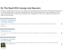 Tablet Screenshot of ontheroadwithgeorgeandmaureen.blogspot.com