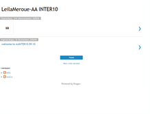 Tablet Screenshot of aainter10leila.blogspot.com