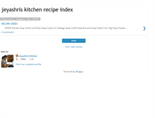 Tablet Screenshot of jeyashriskitchenrecipeindex.blogspot.com