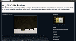 Desktop Screenshot of didntheramble.blogspot.com