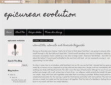 Tablet Screenshot of epicureanevolution.blogspot.com