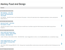 Tablet Screenshot of monkey-foodanddesign.blogspot.com